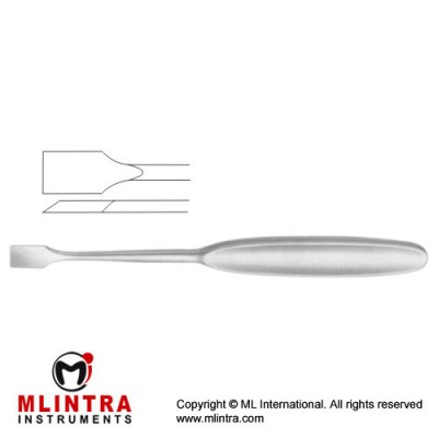 Mc Kissock Periosteal Raspatory / Elevator Stainless Steel, 19.5 cm - 7 3/4" Width 11 mm